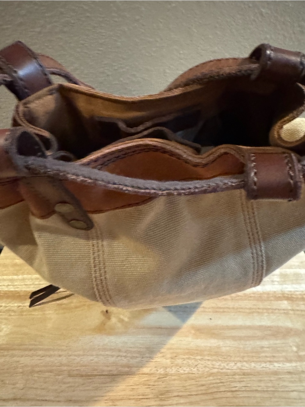 Lucky Brand Canvas and Leather Backpack - Picture 13 of 13